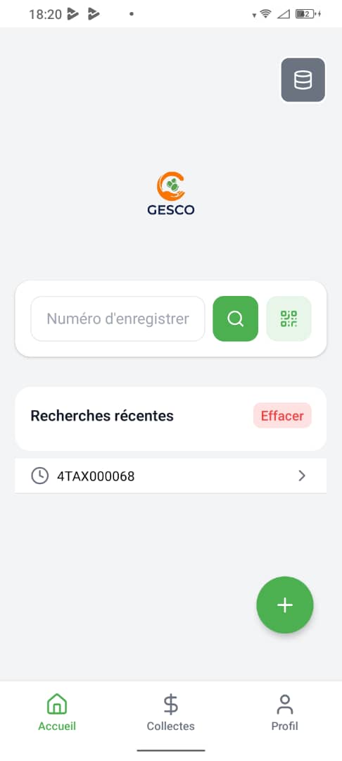 Recherche des contribuables