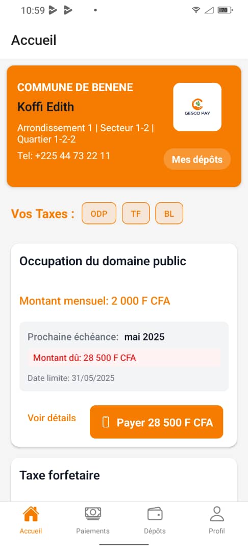 Détail Client